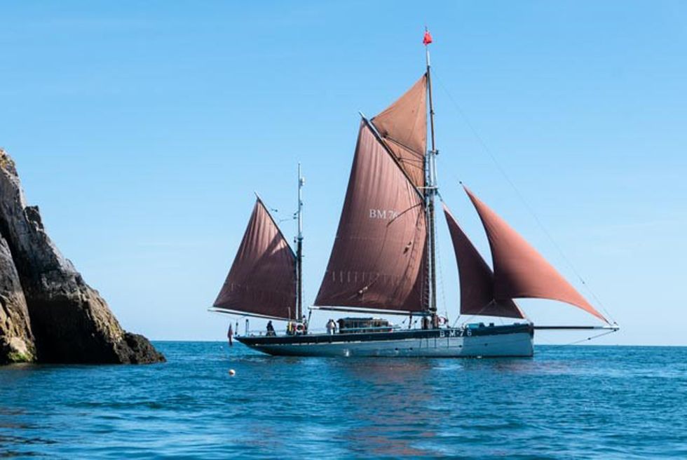 Classic Brixham fishing trawler saved