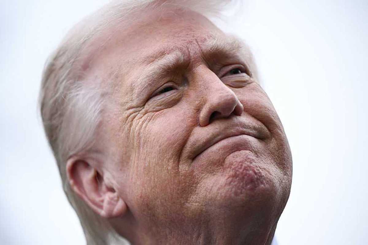 Close-up of Donald Trump.