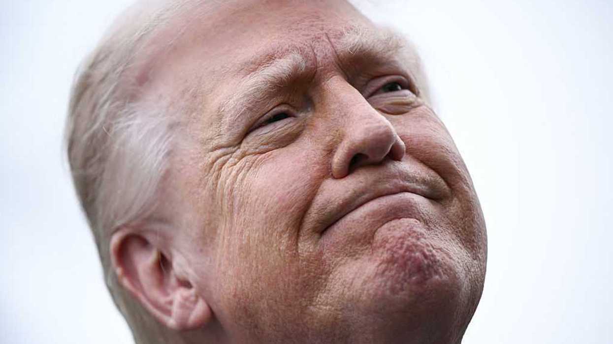 Close-up of Donald Trump.