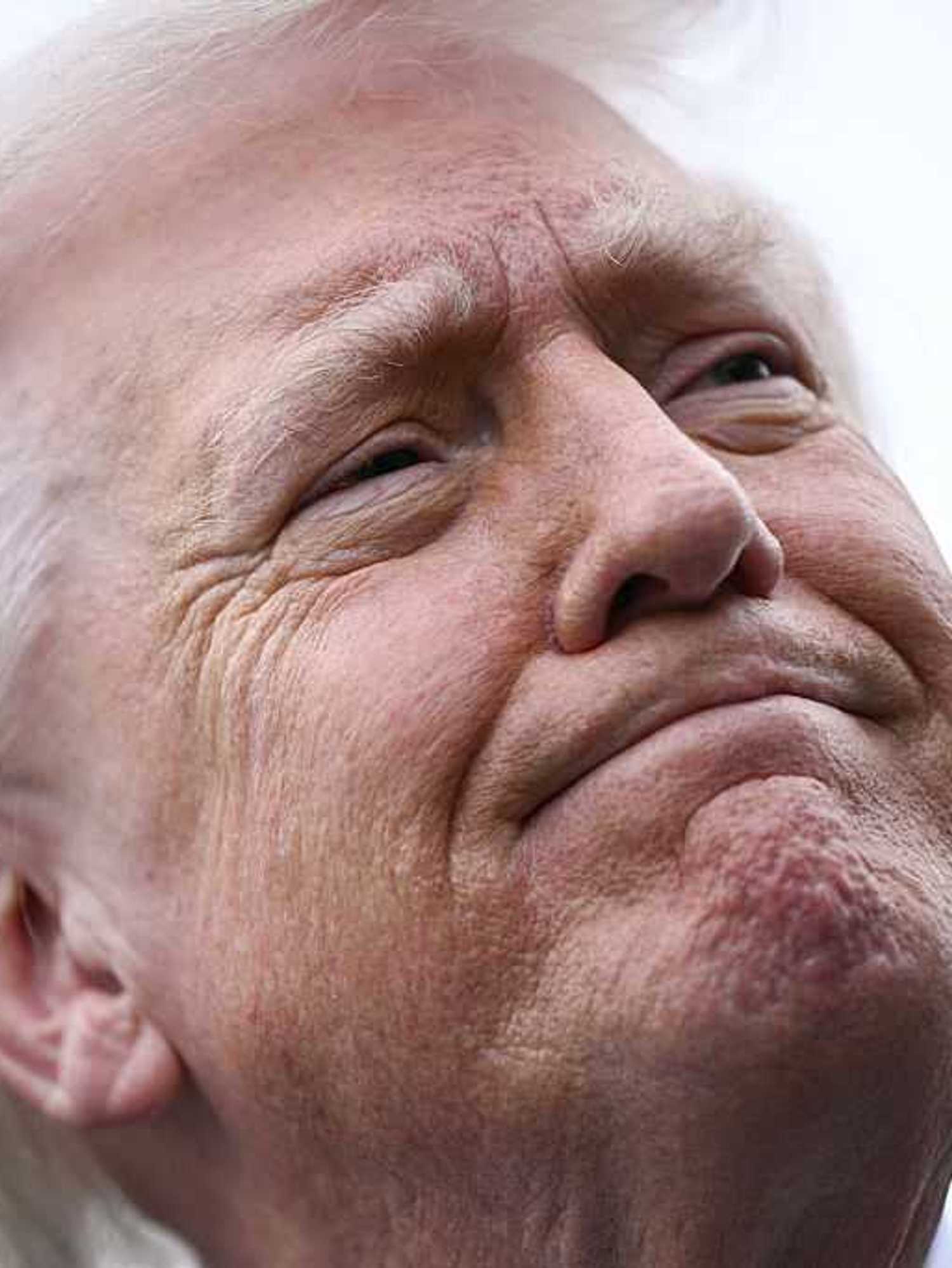 Close-up of Donald Trump.