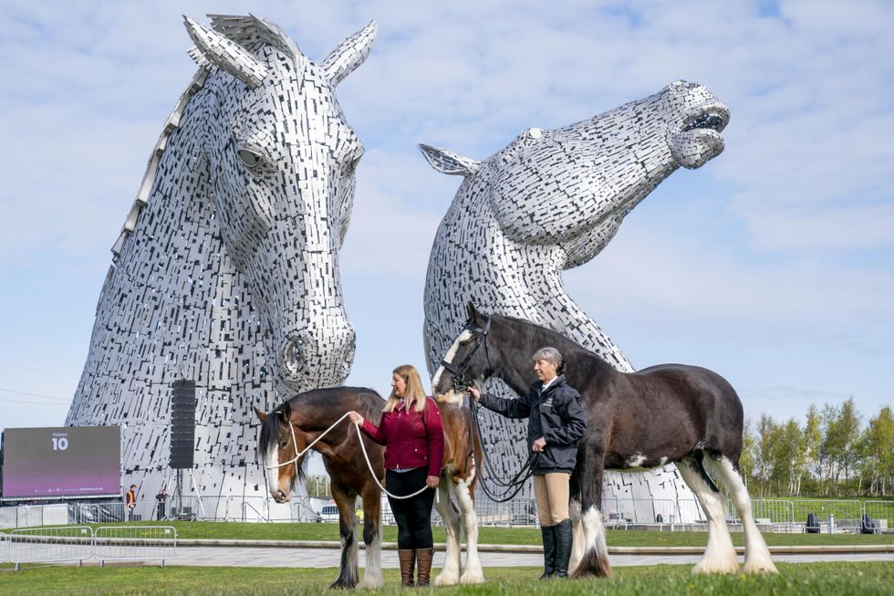 Celebrations mark 10th anniversary of The Kelpies