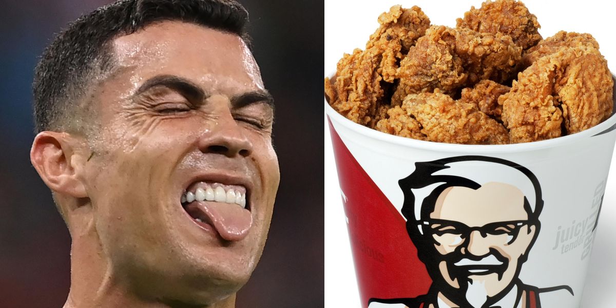 Kfc Advertisement Rolnaldo KFC go in two-footed on Ronaldo amid Saudi Arabia transfer rumours ...