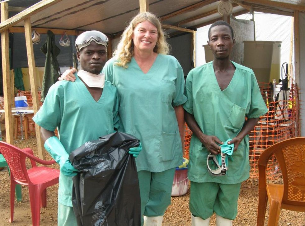 Cokie Van Der Velde is a sanitation specialist with M\u00e9decins Sans Fronti\u00e8res in Liberia and Guinea