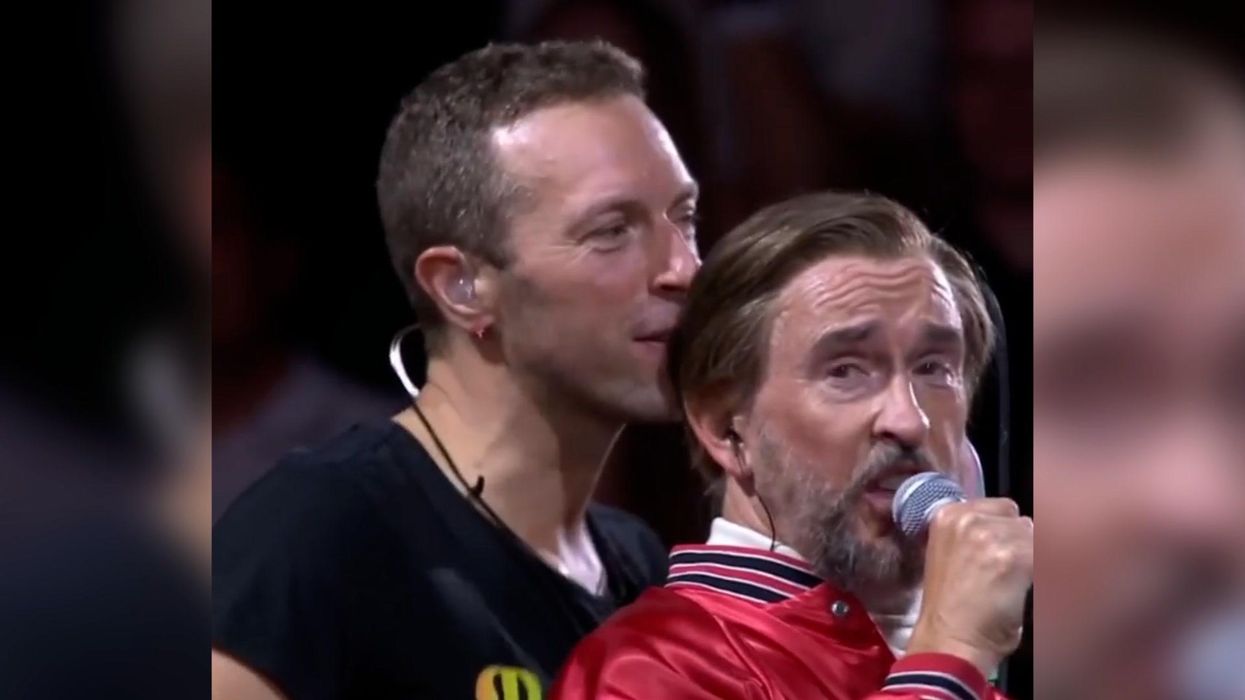 Coldplay bring out Alan Partridge at Wembley for Kate Bush cover