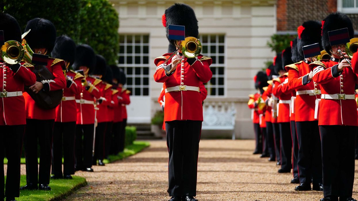 Coldstream Guards perform Three Lions