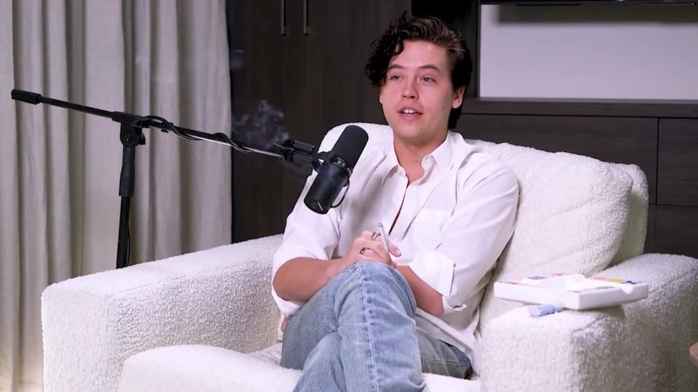 cole sprouse smoking cigarette on podcast Call Her Daddy Twitter Reactions Cole Sprouse Shares Memes Mocking