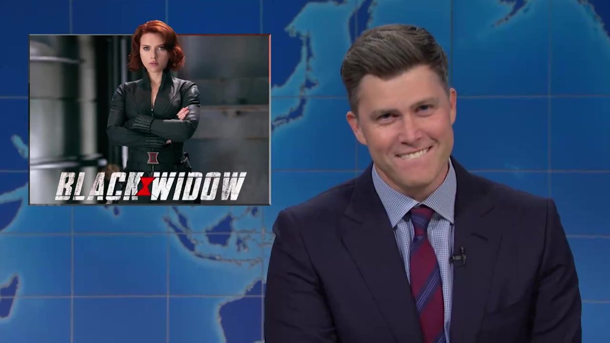 Scarlett Johansson's husband, Colin Jost tricked into trolling her with 'brutal' Marvel joke