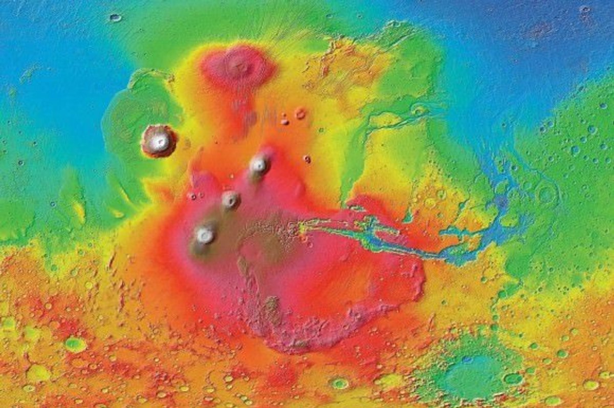 Extinct Volcano Mars Mysterious structures discovered beneath the surface of Mars | indy100