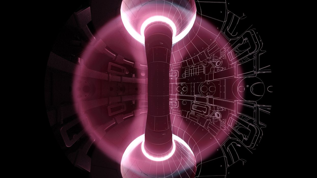 Computer simulation of plasma inside MAST Upgrade