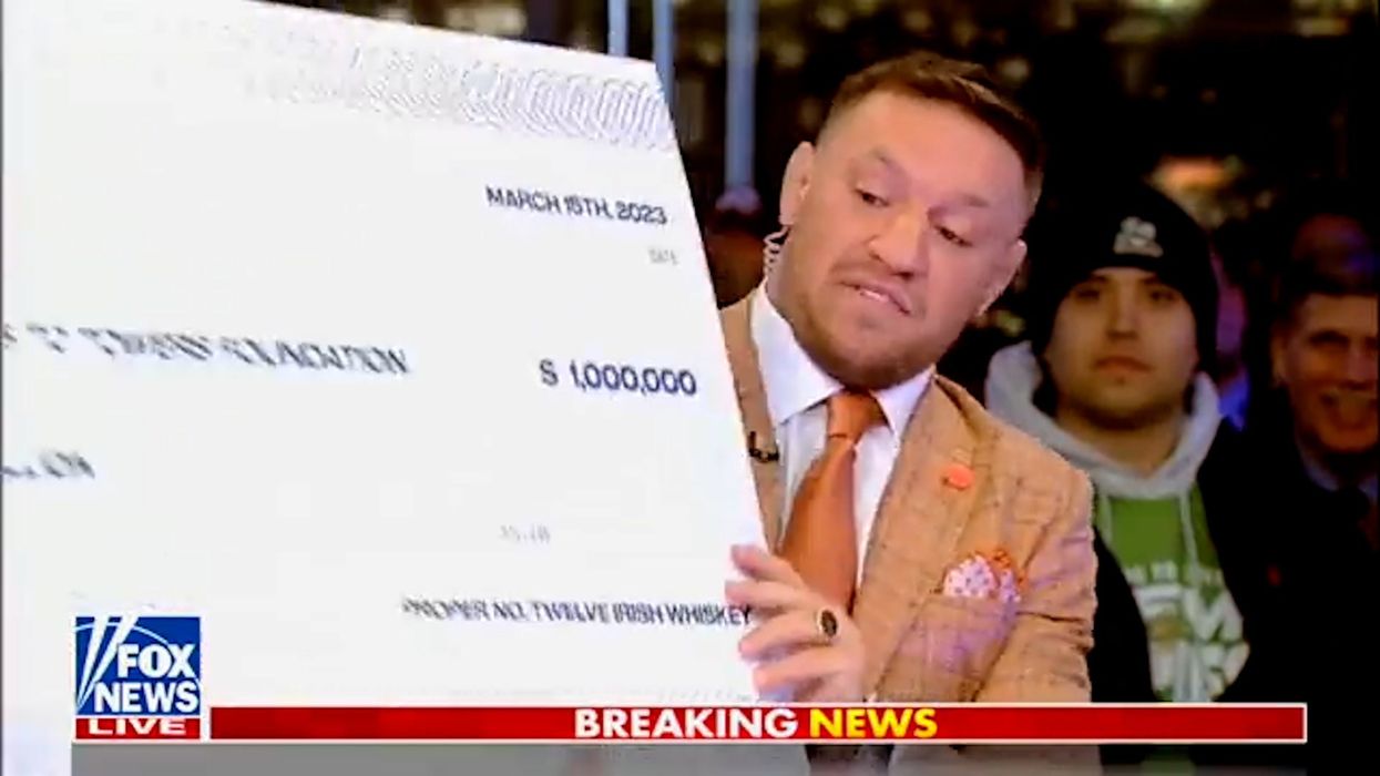Moment Conor McGregor drops F-bomb on Fox News then reveals $1m charity donation
