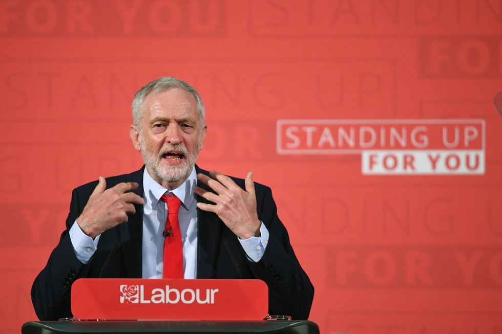 Corbyn went for a textbook subliminal technique, but infering a visual comparison between his passion for social justice and the struggle of getting a sharp bit of crisp out of your throat.