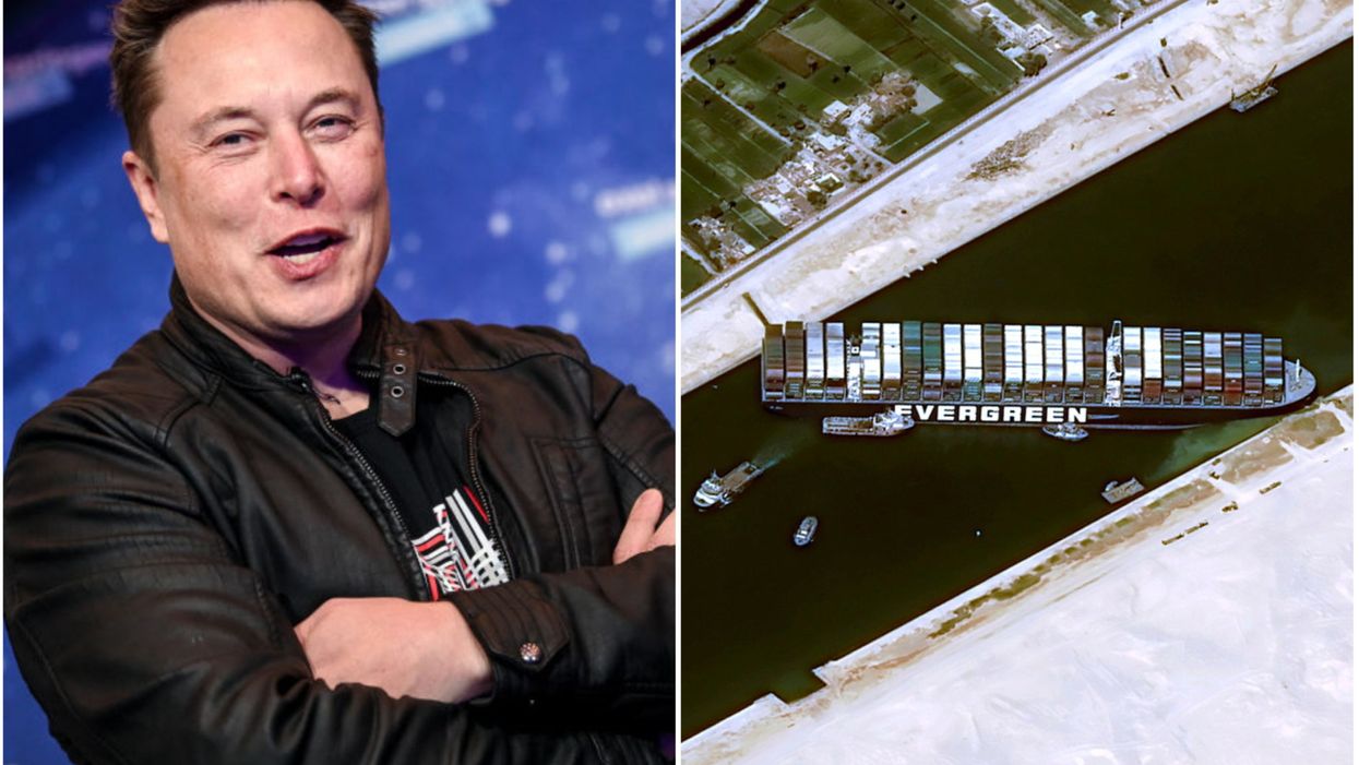 <p>Could Elon Musk be the man to free the Ever Given?</p>