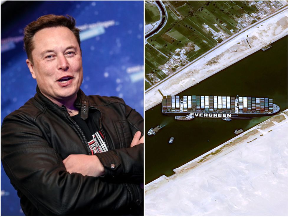 <p>Could Elon Musk be the man to free the Ever Given?</p>