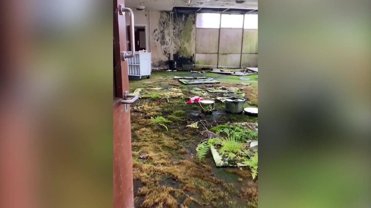 Couple explore eerie abandoned school in Hertfordshire