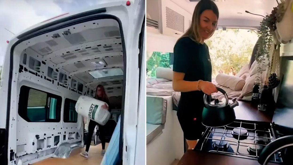 Couple convert mini bus into insane campervan to travel the world