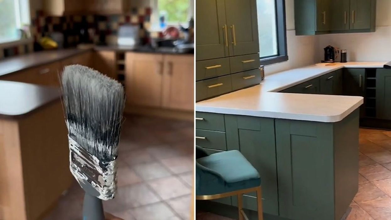 DIY-savvy couple show off incredible kitchen transformation for less than £250