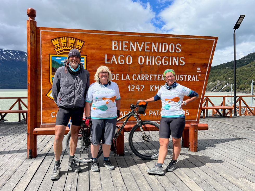 Trio complete ‘missing link’ of 17,000-mile cycling challenge 40 years later