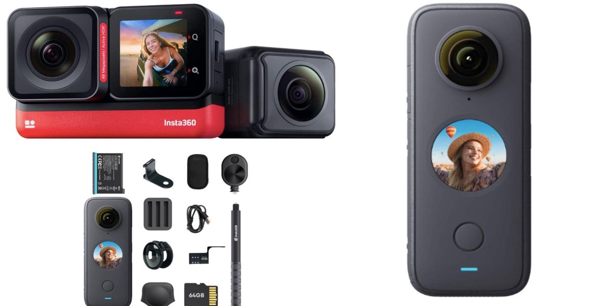  Insta360 ONE RS Twin Edition – Waterproof 4K 60fps Action  Camera & 5.7K 360 Camera with Interchangeable Lenses, Stabilization, 48MP  Photo, Active HDR, AI Editing : Electronics
