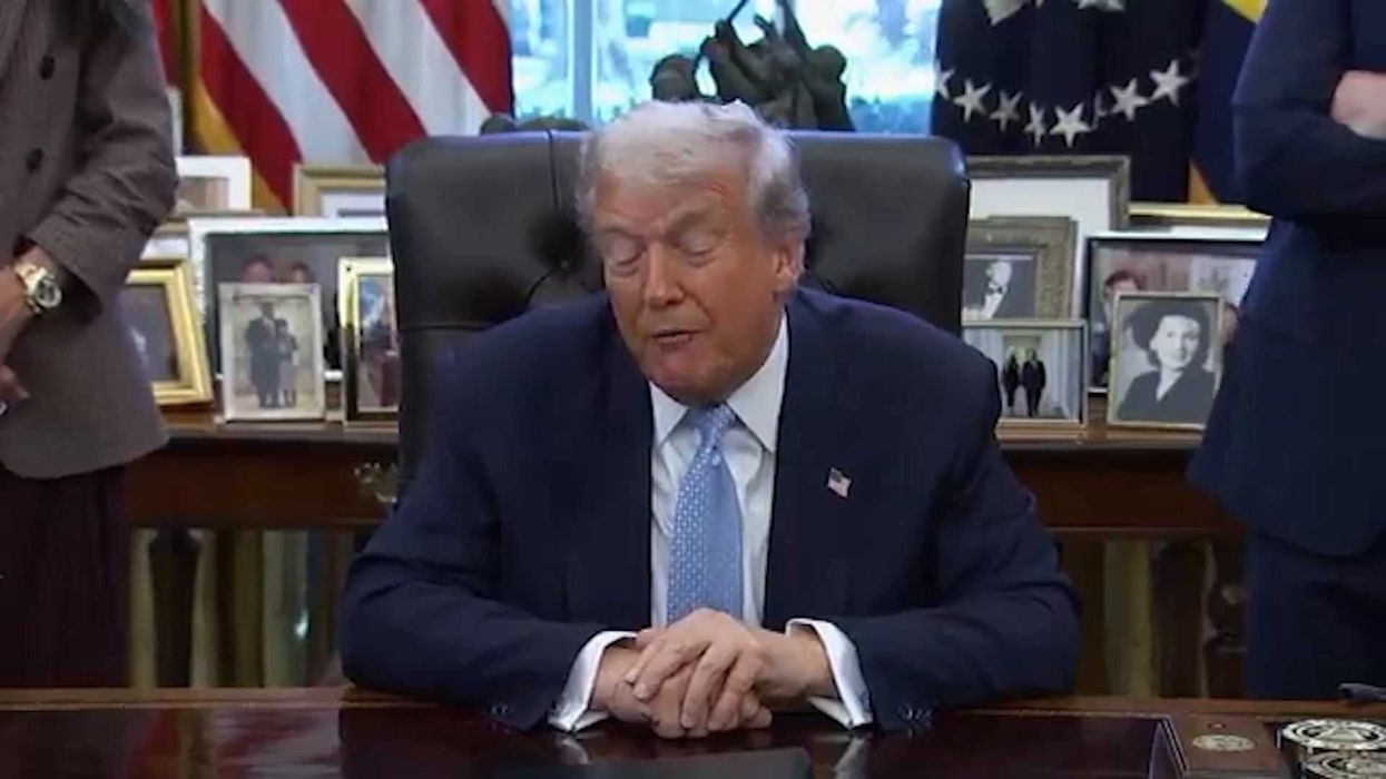 Trump claims he's losing his voice from shouting at 'stupid people'