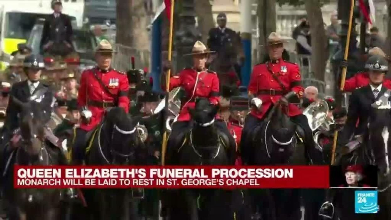 People feel bad about everyone trudging through piles of horse poop at Queen's funeral