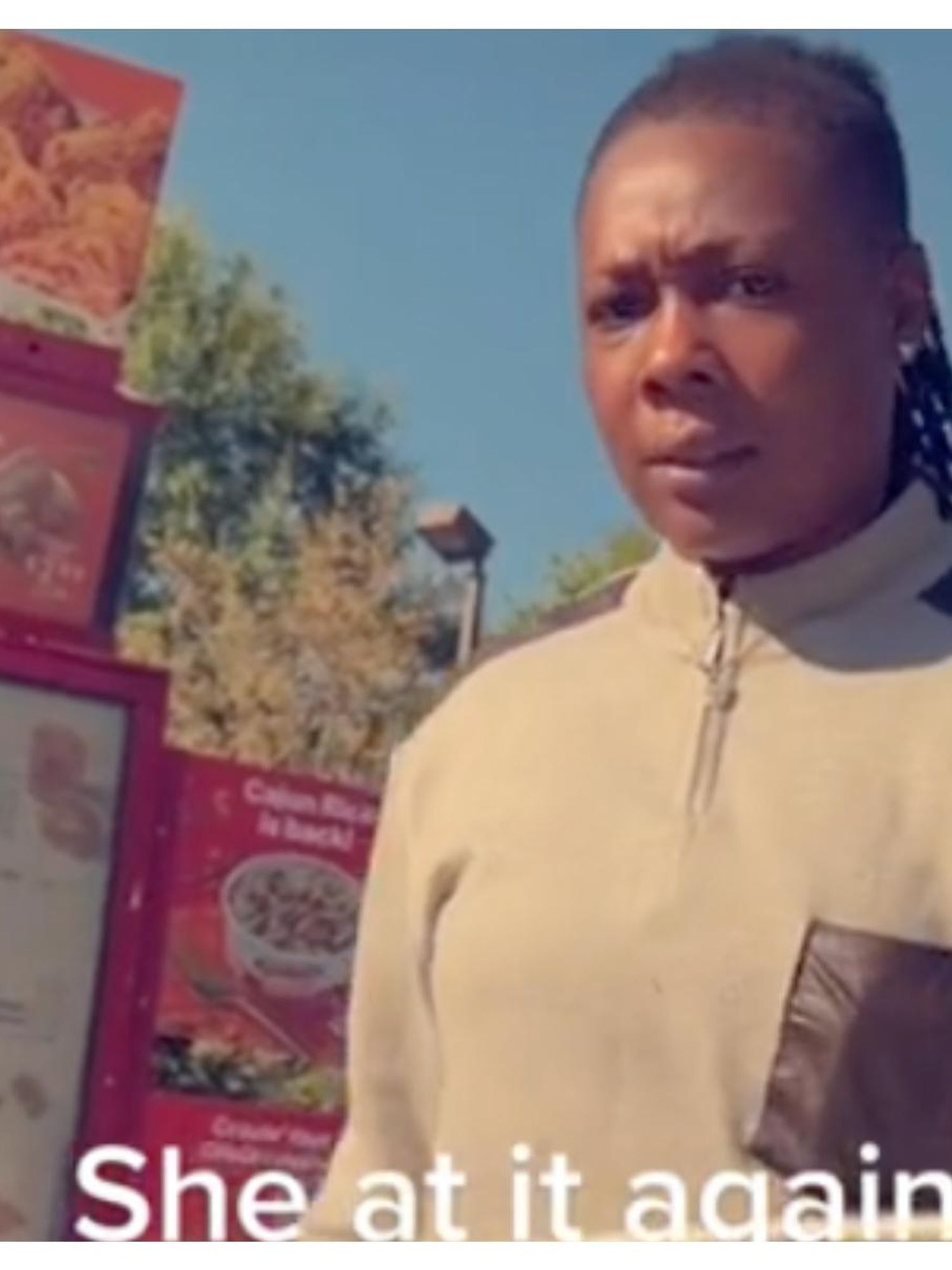 Customer gets interviewed for a job at Popeyes in the drive-thru