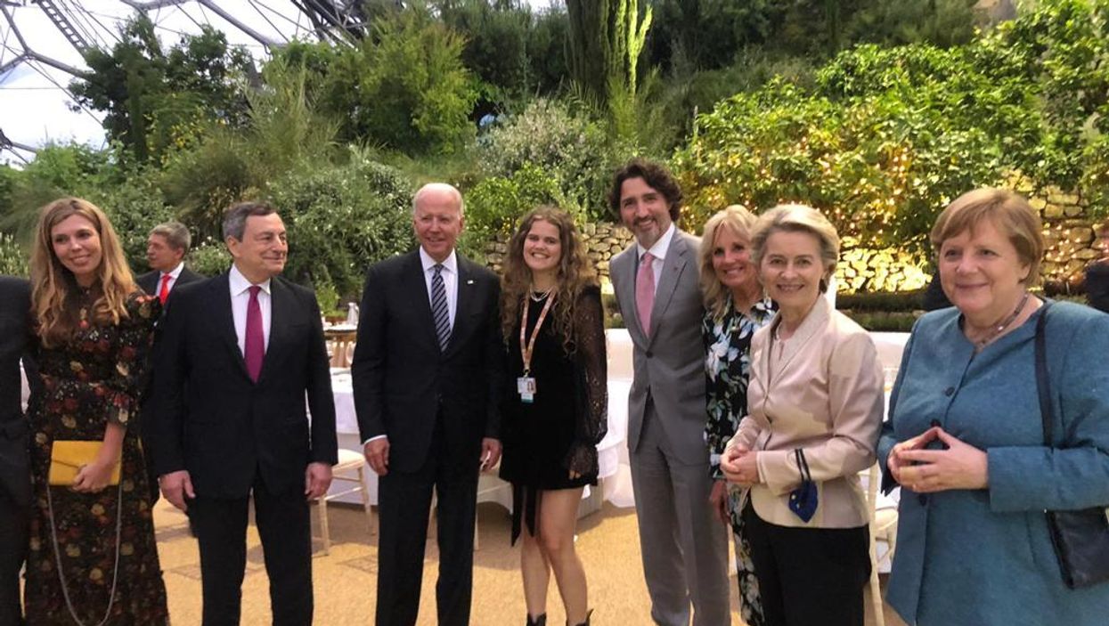 Daisy Clark with G7 leaders