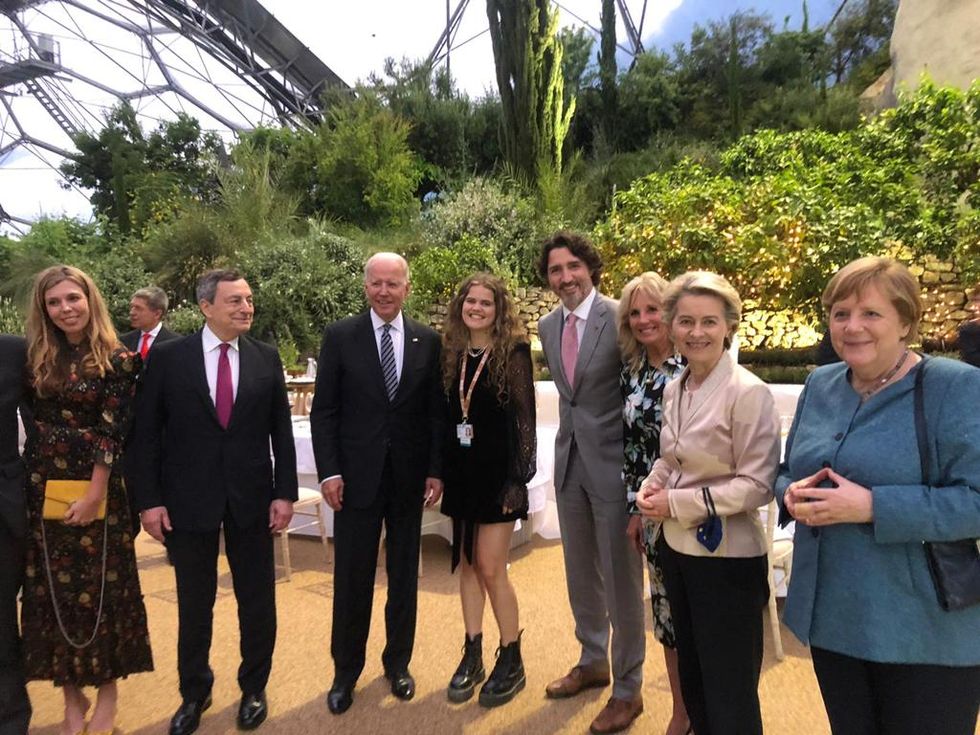 Daisy Clark with G7 leaders