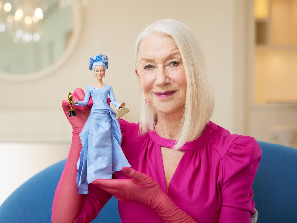 Hi Barbie! Dame Helen Mirren gets doll treatment complete with mini-Oscar