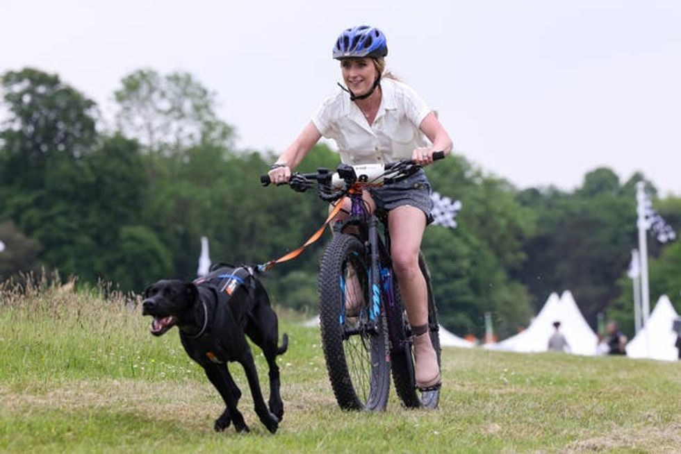 Dame Laura Kenny takes part in CaniBike at Goodwoof 2024