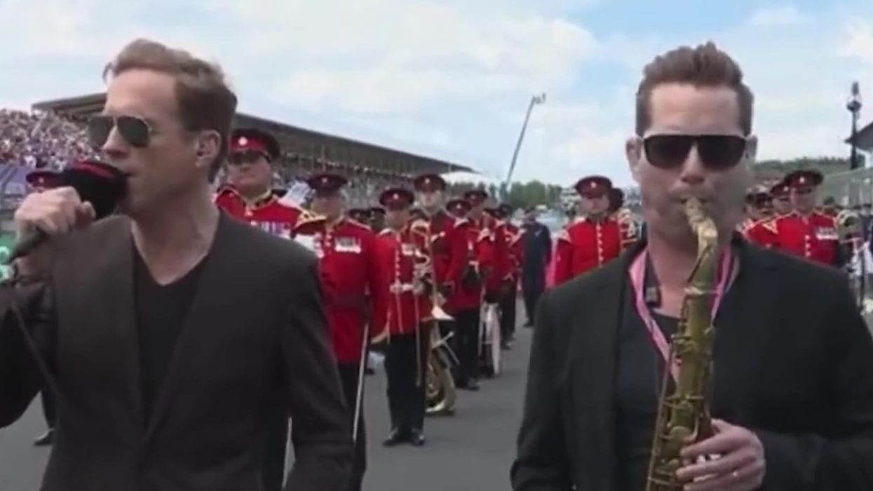 Damian Lewis roasted for 'butchering' the National Anthem at British GP