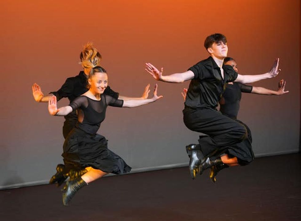 Dancers performing for the Queen