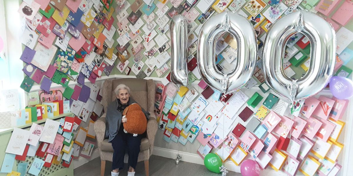 Spoiler Rotten Care home resident, 100, ‘spoiled rotten’ after receiving 345 birthday ...