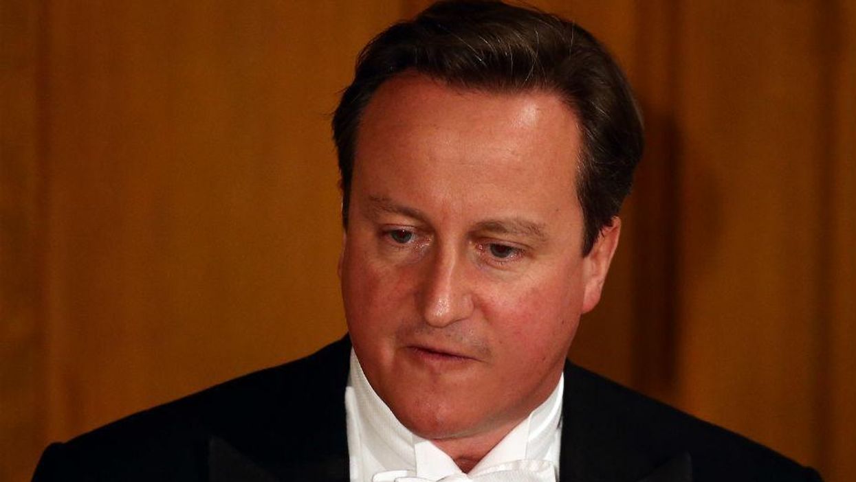 David Cameron pictured at Guildhall