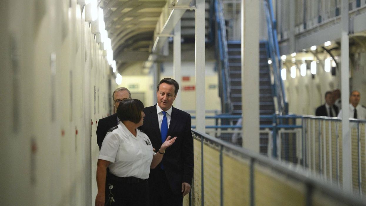 David Cameron visits Wormwood Scrubs prison in 2012