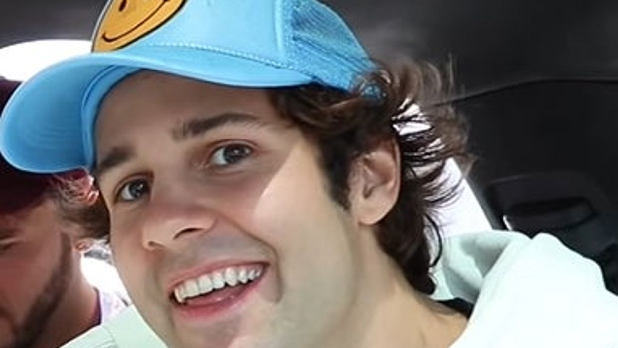 <p>David Dobrik appears happy to be back in his new vlog </p>