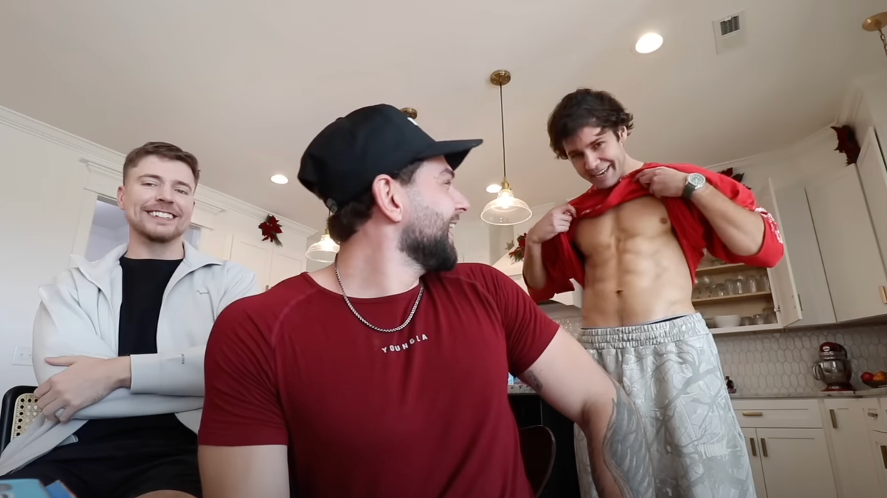 David Dobrik returns from YouTube hiatus after 3 years with MrBeast body transformation bet