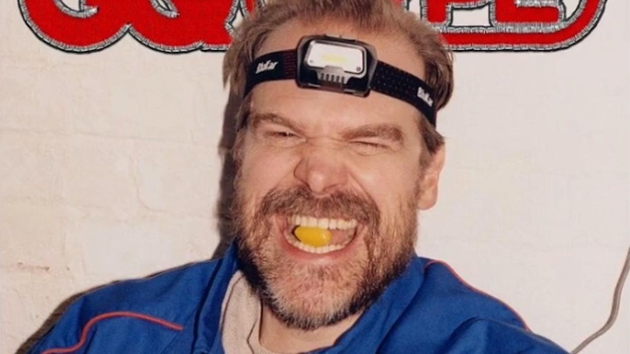 David Harbour admits he met Lily Allen through dating appĀ  - and not backstage