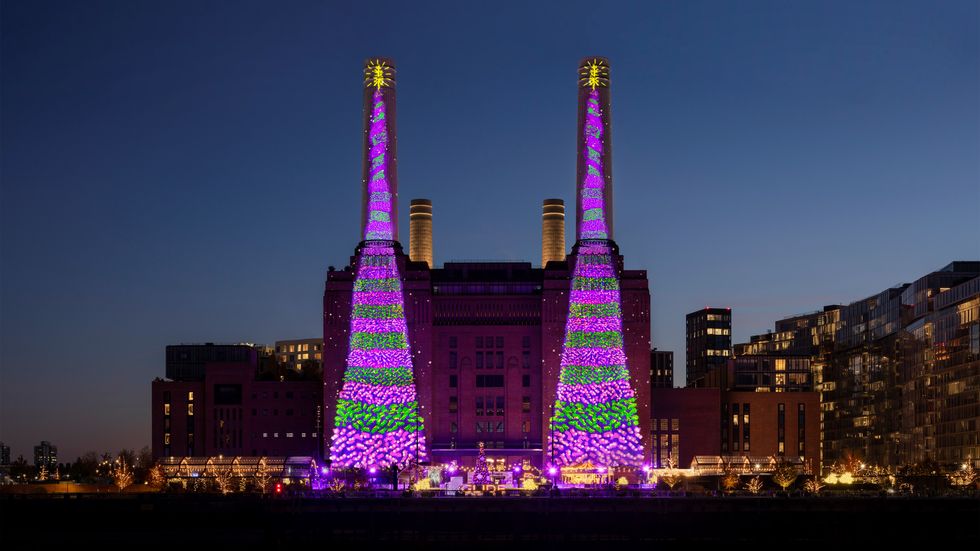 David Hockney unveils Christmas display to bring ‘joy and hope’ to Londoners