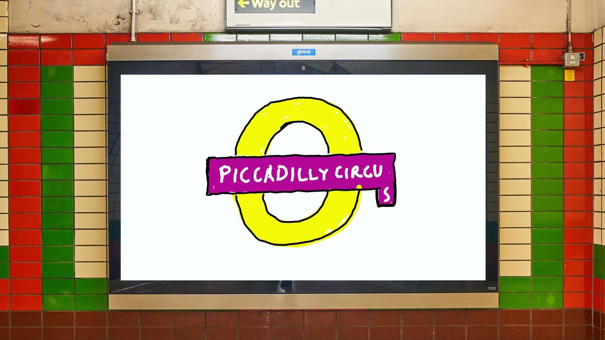 David Hockney’s ‘Hockney Circus’ artwork in Piccadilly Circus