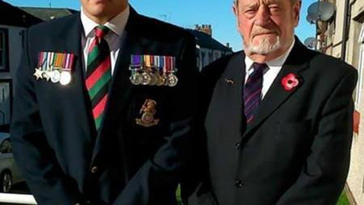 David Mossop with his father Colin