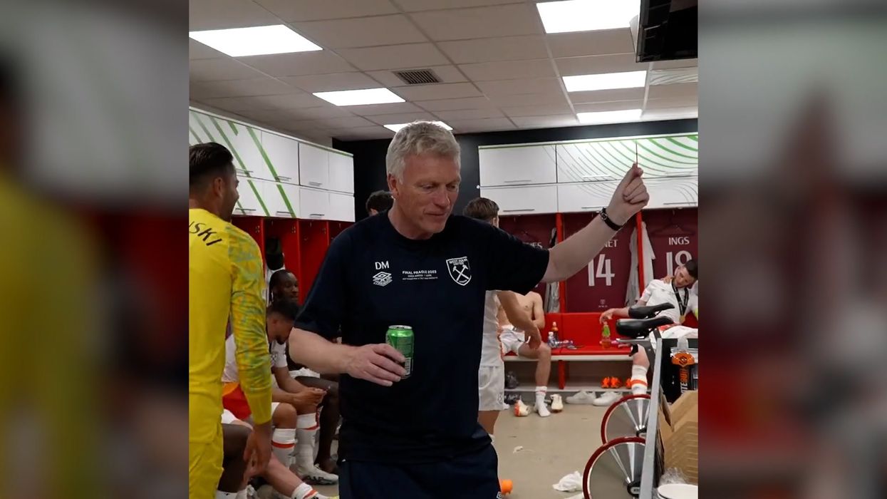 David Moyes celebrated West Ham's Fiorentina win by shaking his behind