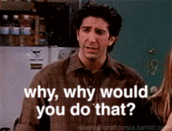 David Schwimmer as the mopey, petty, and jealous 'love interest' Ross.