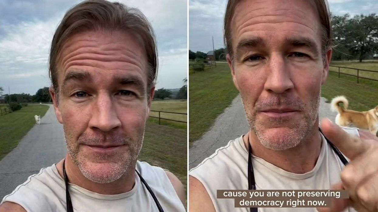 Dawson's Creek star James Van Der Beek attacks Biden in bizarre rant