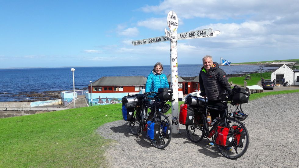 Deborah and Bob Gulliver who are set to cycle the world to raise money for good causes