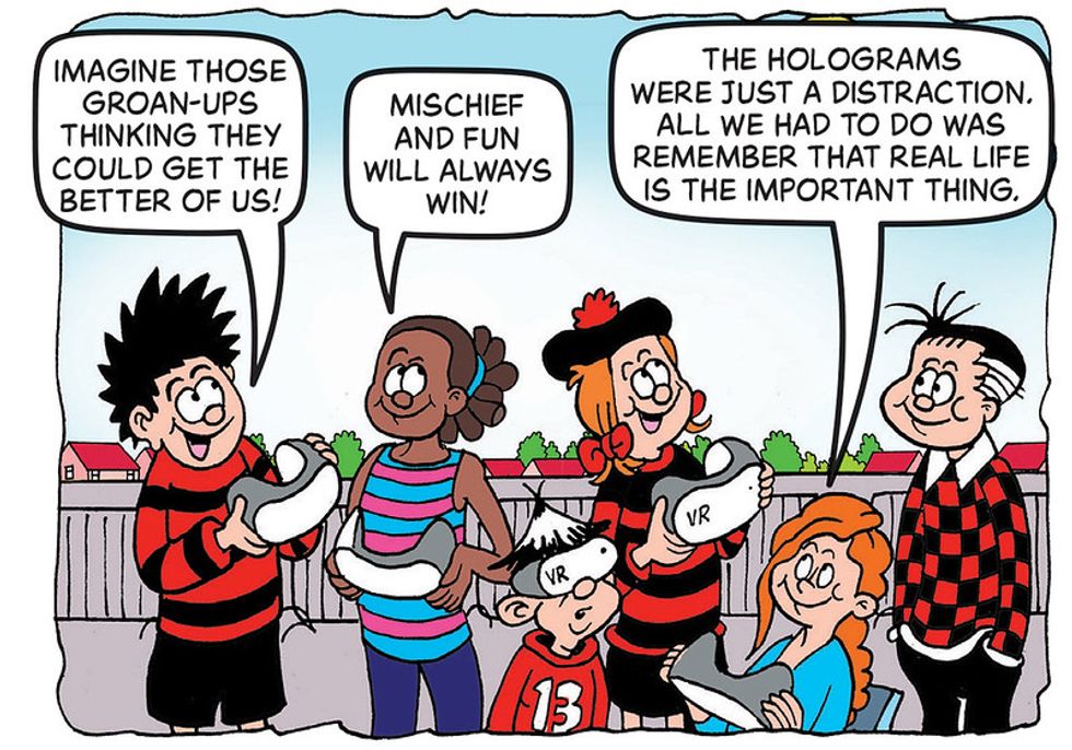 Dennis the Menace and other Beano comic characters
