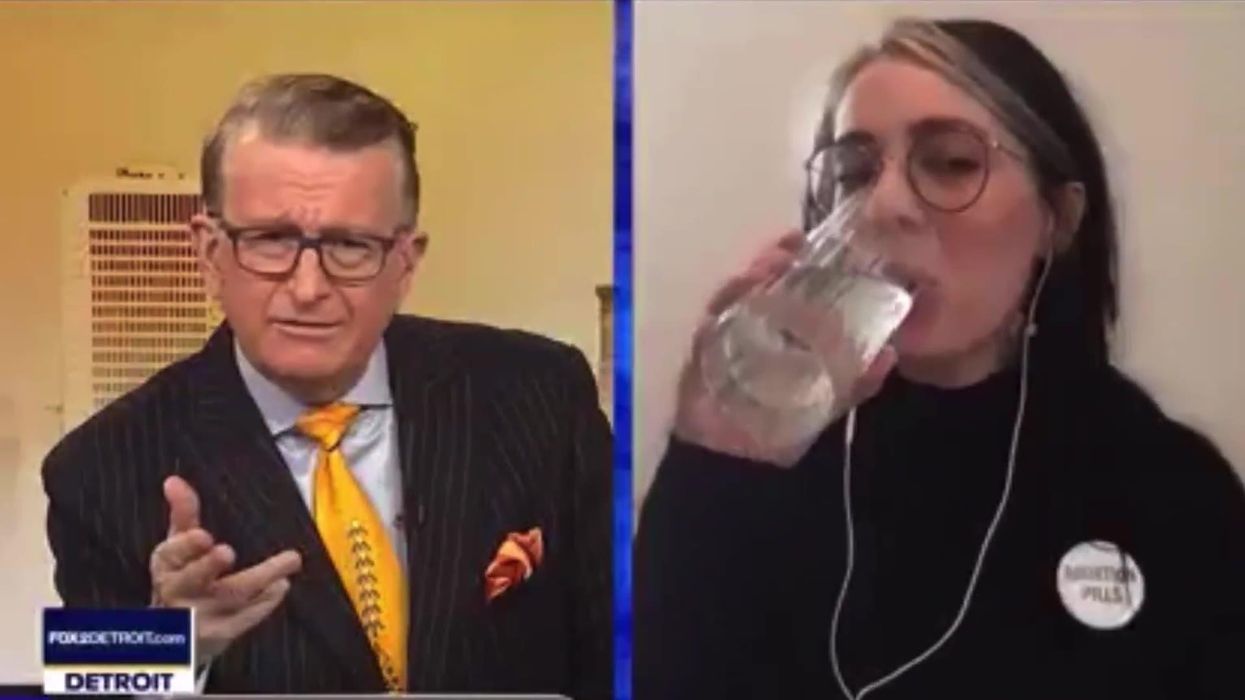 Pro-choice activist swallows mail-order abortion pill in the middle of live TV debate