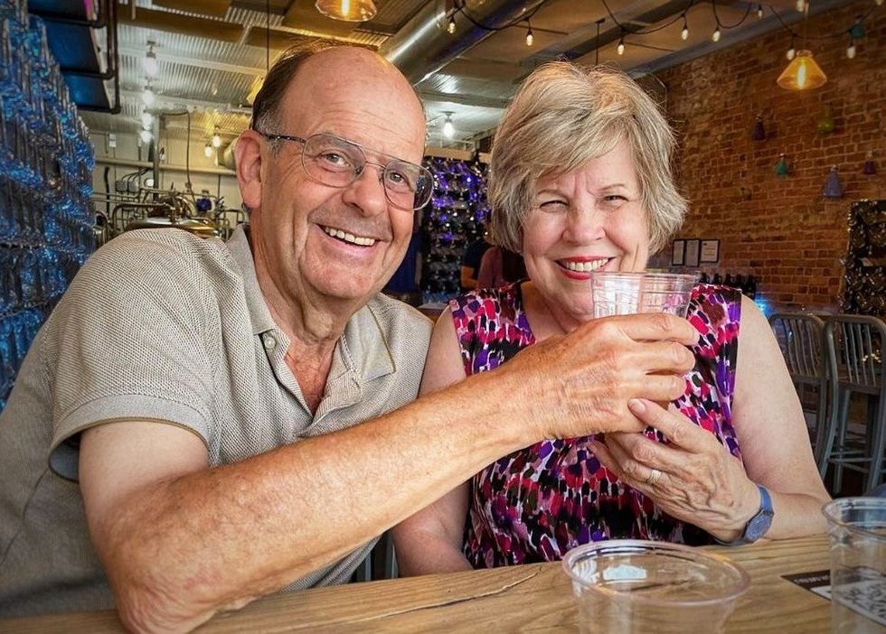 Diane and Nick are pictured celebrating Diane\u2019s 80th birthday in August this year. (Nick and Diane Marson/PA)