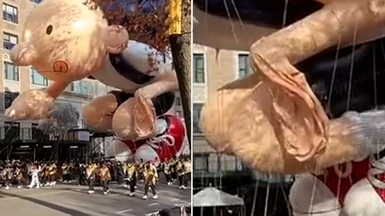 Wimpy Kid's deflated hand at Macy's Thanksgiving Parade looks a little suspicious