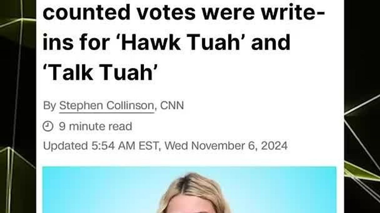 Did people really vote for the Hawk Tuah girl in the US election?