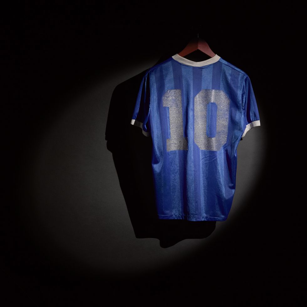 Diego Maradona’s Hand of God shirt expected to fetch £4m at auction